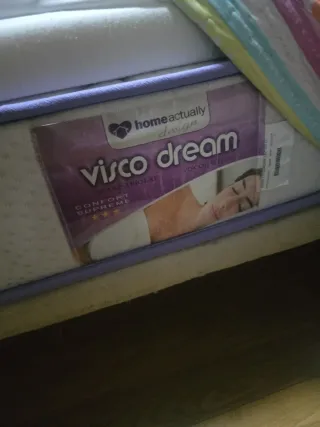 Colchón y somier de 4 patas