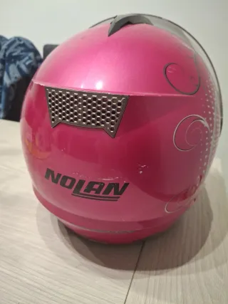 Casco Moto Nolan Rosa
