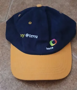 Gorra Terra azul y naranja