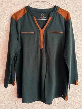 • Blusa Lloyd’s cuello V manga 3/4, M 38