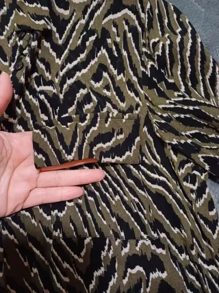 Blusa Mango Talla S/36/8 Estampado Animal