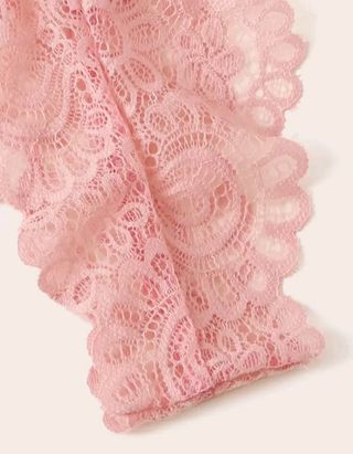 Conjunto lencería encaje rosa.T-XL.CON ETIQUET