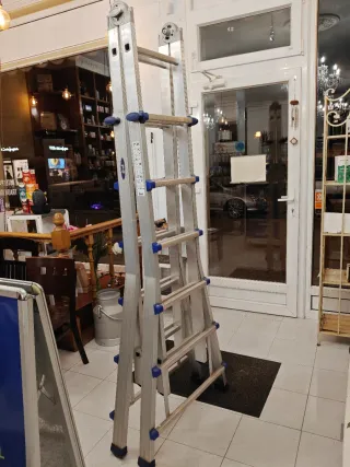 Escalera telescópica aluminio