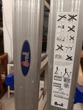 Escalera telescópica aluminio