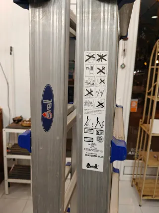 Escalera telescópica aluminio