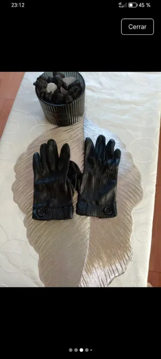 Guantes Loewe Piel Negro