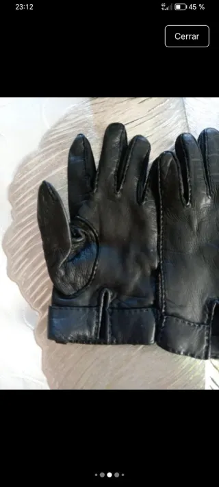 Guantes Loewe Piel Negro