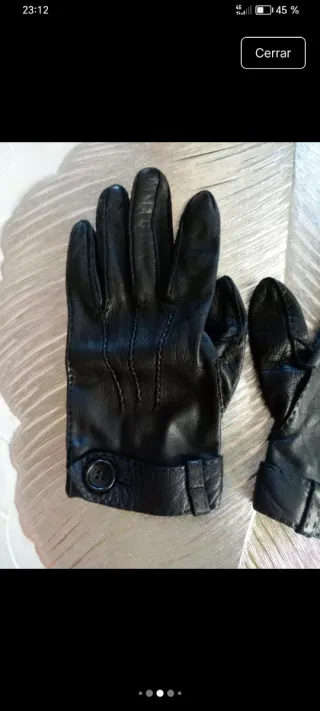 Guantes Loewe Piel Negro