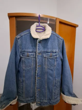 Cazadora vaquera borrego S Mango