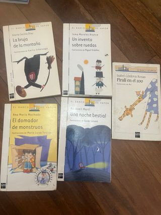 Un invento sobre ruedas -Lote libros barco de vap