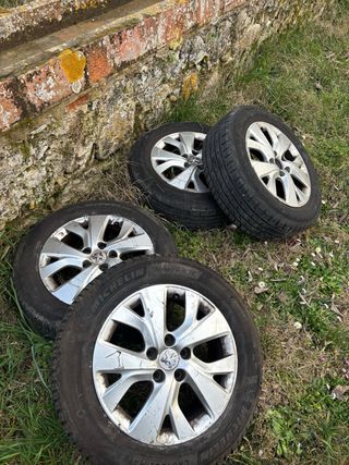 4 Llantas con neumáticos para Citroen/Peugeot