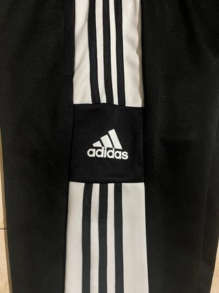 Pantalón Adidas Negro Rayas Blancas