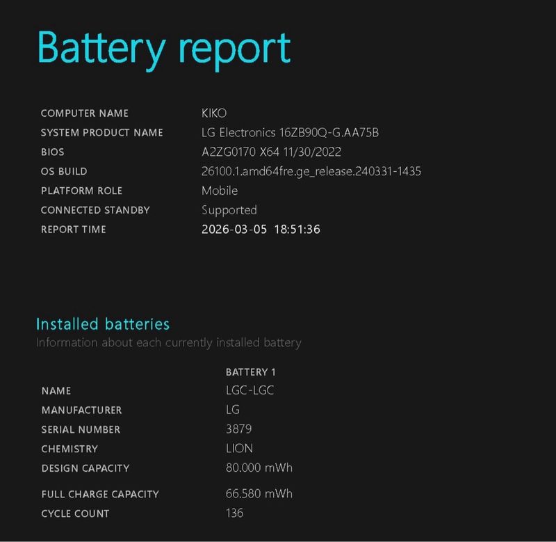 Portátil LG Gram i7 12th Gen 16GB RAM afbeelding 8