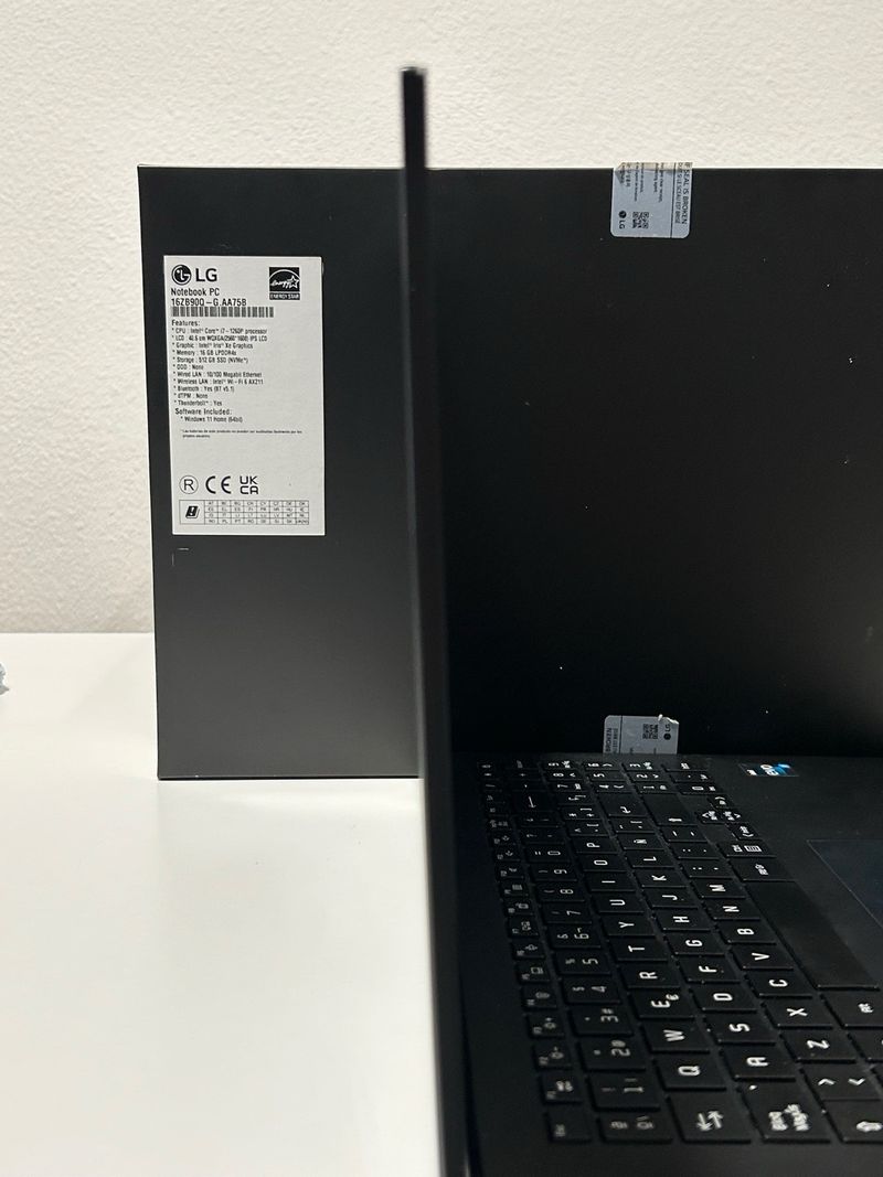 Portátil LG Gram i7 12th Gen 16GB RAM afbeelding 9