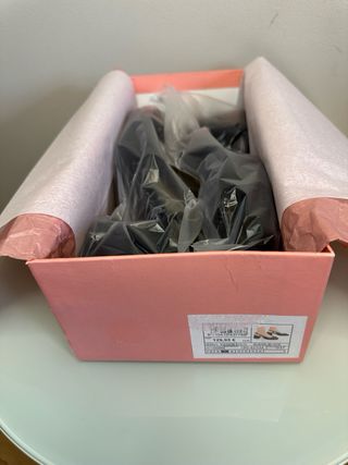 NUEVOS Zapatos Alma en Pena Tacones Negro Ante 37