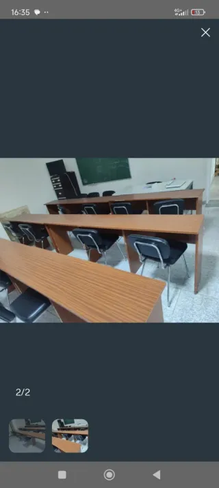 Mesas de oficina para 15 personas