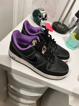 Nike Air Force 1 Negro Morado
