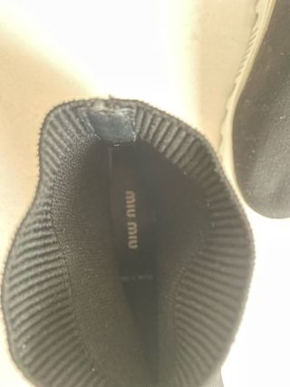 Deportivas Miu Miu calcetín negras