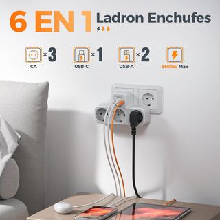 Spina Doppia WiFi Garza con 2 USB