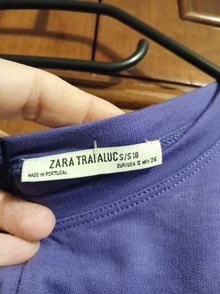 Mono Zara Talla S Morado