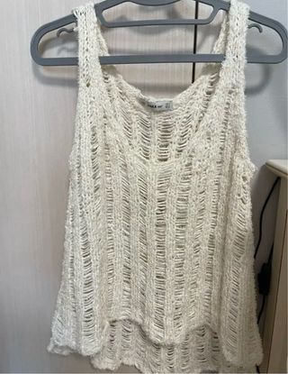 Top Zara punto calado