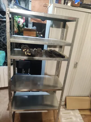 Estantería Metálica Plata 1,80x80x40