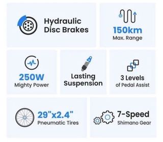 Bicicletta Elettrica Touroll Nera