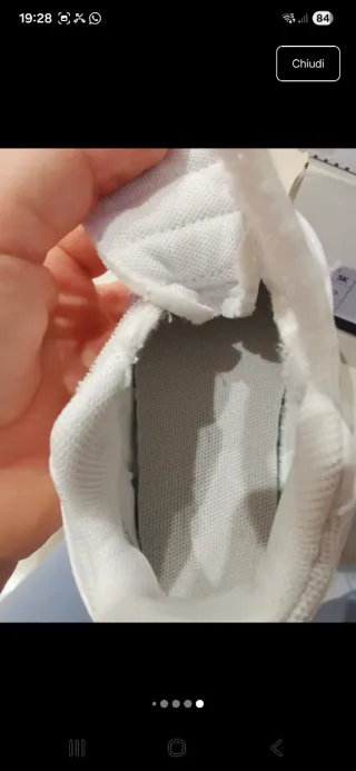 Adidas Hoops 3.0 Bimbo Scarpe Bianche