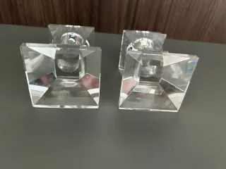 Portacandele in cristallo Hervit