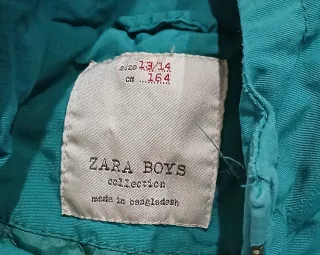 Chaqueta verde niño con capucha