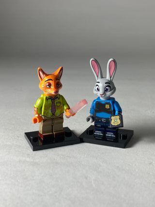 Nick Wilde Judy Hopps - Figurine Type Lego