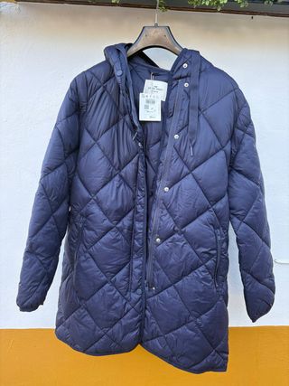 Chaqueta acolchada niña azul