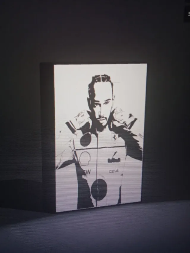 Cuadro Luminoso Lewis Hamilton