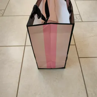 Borsa Victoria's Secret rosa a righe