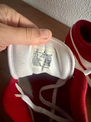 Zapatillas Jordan 1 Low Rojo y Blanco