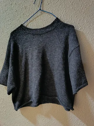 Jersey gris manga corta talla única
