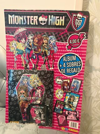 Álbum Monster High + 4 Sobres Regalo