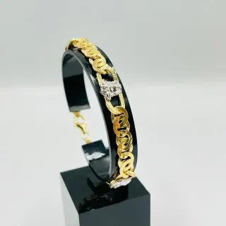 Pulsera Cartier Medusa Greca Bicolor 8MM 18K