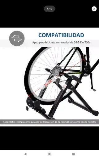 Rodillo magnético para bicicleta entrenamiento