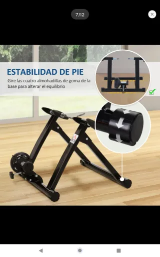 Rodillo magnético para bicicleta entrenamiento