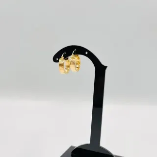 Pendientes Aro Tornillo Oro 18K