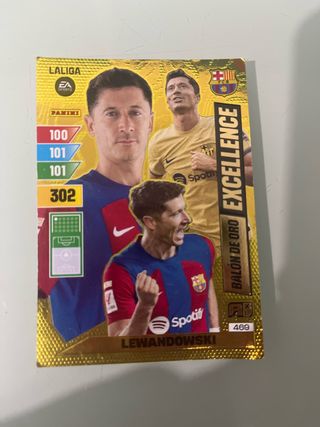 Cromo Lewandowski Balón de Oro Excellence