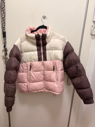 Plumón Columbia Rosa y Marrón