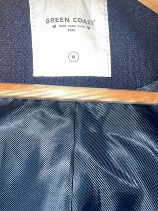 Abrigo trenca mujer Green Coast azul T.M