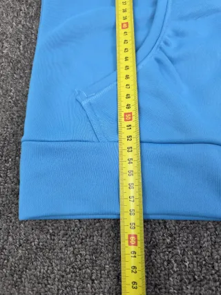 Sudadera Adidas con capucha azul pastel 3 rayas