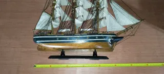 Maqueta velero marquetería