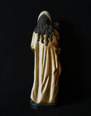 Talla de madera  Virgen María con Jesús