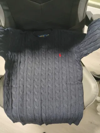 Jersey de punto trenzado parecido a Ralph Lauren