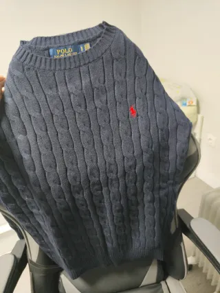 Jersey de punto trenzado parecido a Ralph Lauren