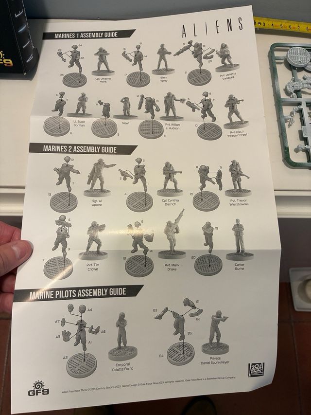 Figuras Aliens Heroes of Hadley's Hope GF9